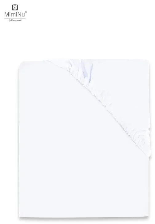Cearceaf Jerse cu elastic 120x60 cm White MimiNu