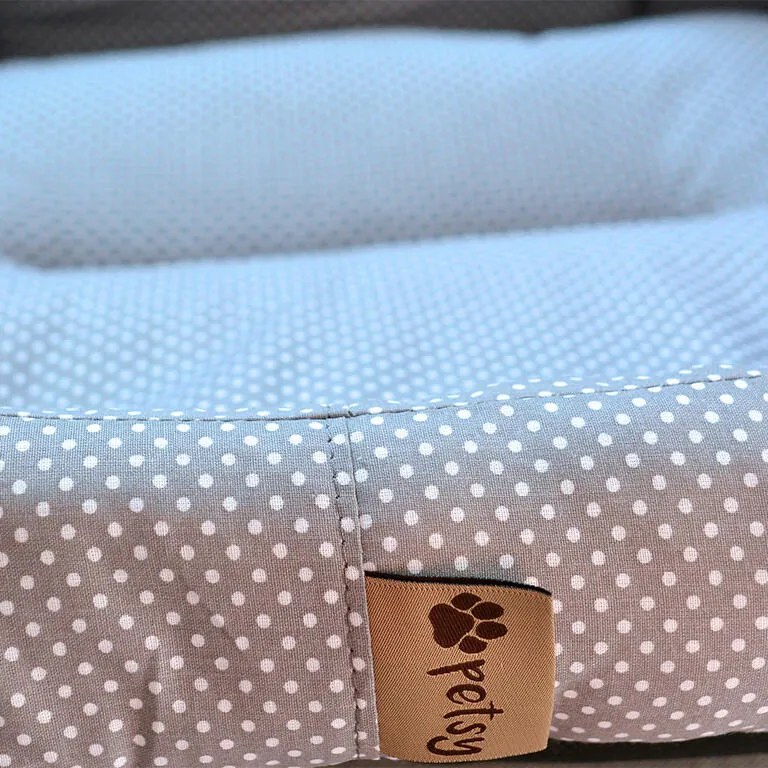 Culcuş pentru câine PUNCTE mărime XL - 90 x 70 cm