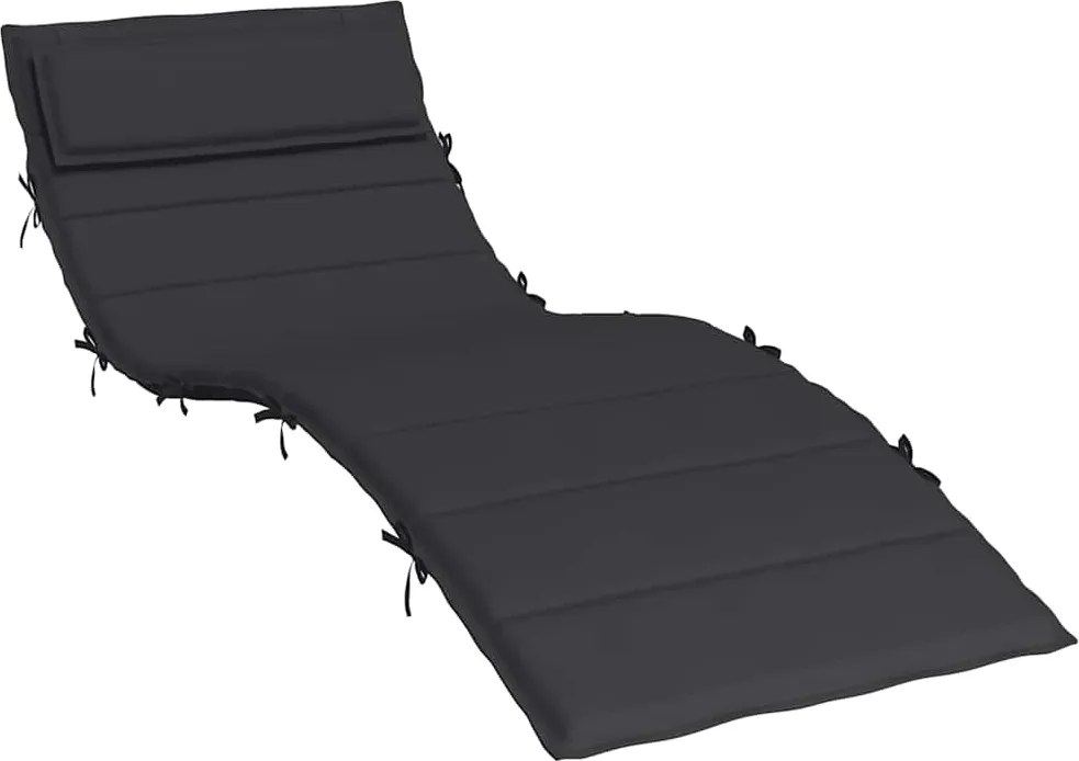 vidaXL Pernă de șezlong, negru, 180x60x4 cm, textil Oxford