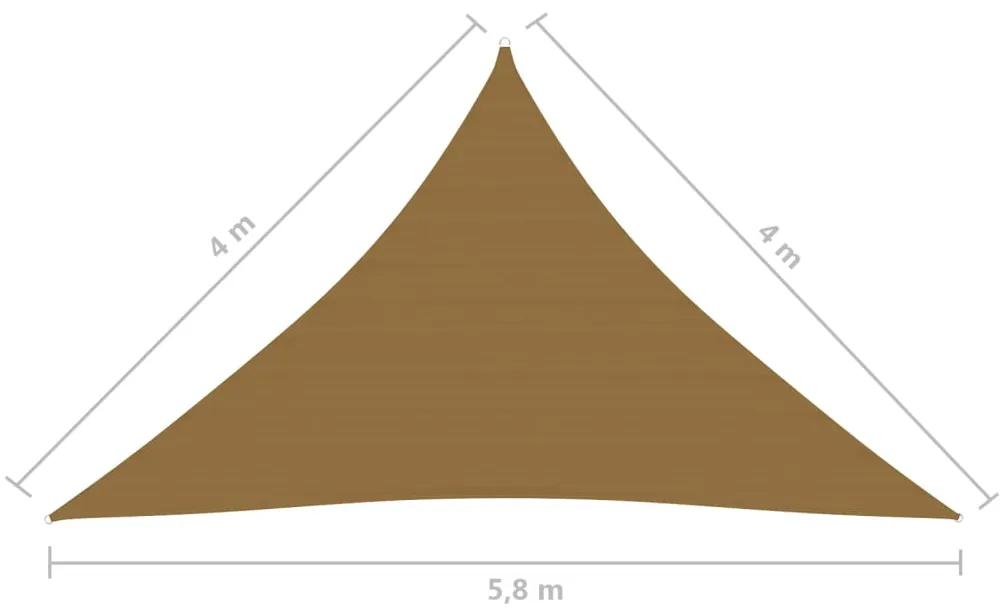 Panza parasolar, gri taupe, 4x4x5,8 m, HDPE, 160 g m   Gri taupe, 4 x 4 x 5.8 m