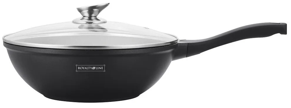 RESIGILAT - Tigaie Wok cu capac, marmorata 28 cm RL BW28-ML Royalty Line