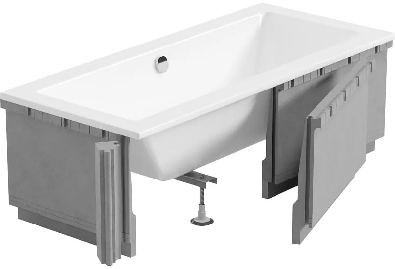 Mexen X-ST carcasă din polistiren LED pentru cadă dreptunghiulară 120-150 x 70-90 cm, albă - 55020-01