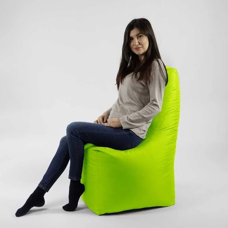 Fotoliu tip Scaun Sunlounger, Material impermeabil - Verde neon