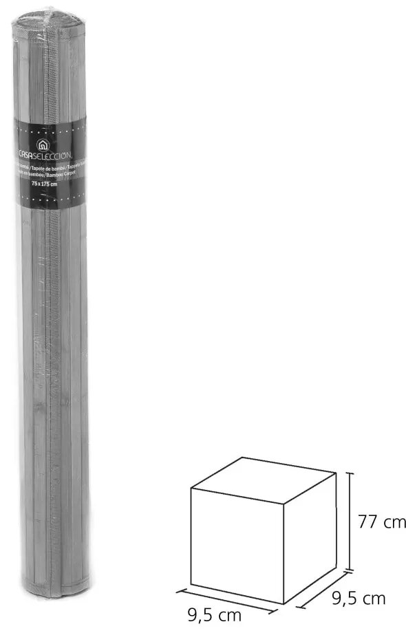 Covor verde/gri din bambus 75x175 cm – Casa Selección