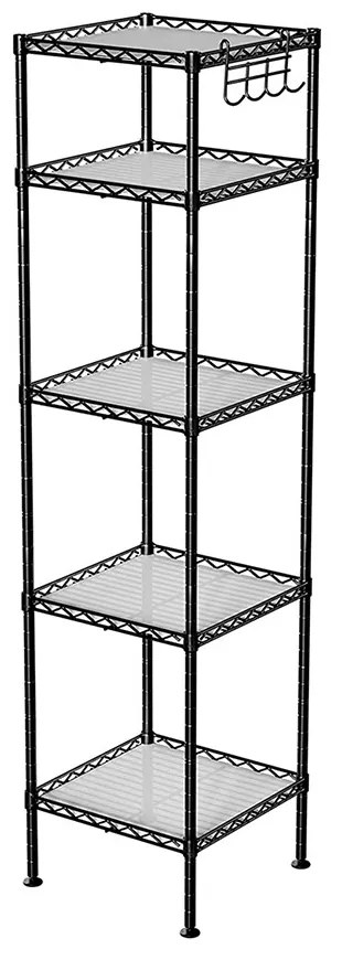 Raft de baie cu 5 niveluri 30x30x121cm