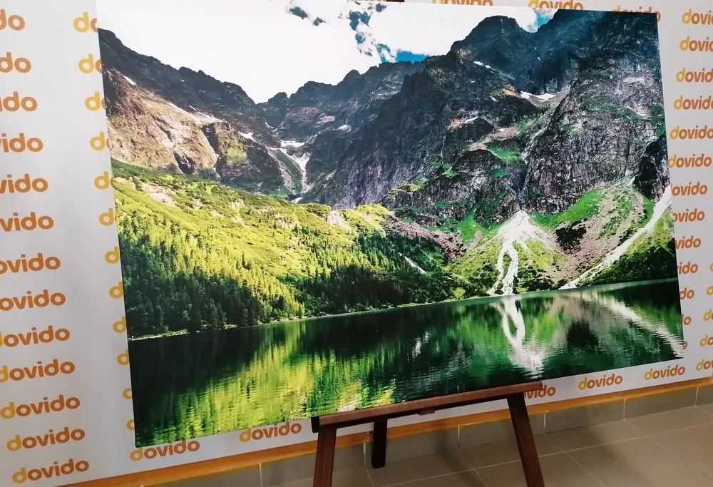 Tablou ochiul mării în munții Tatra