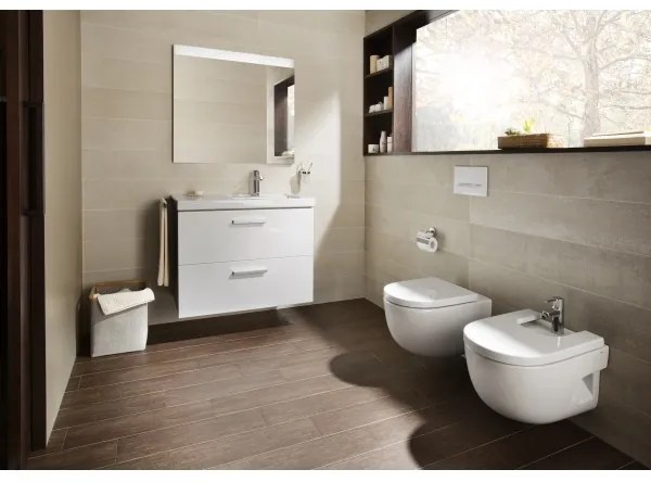 Roca A34624L000 - Vas WC suspendat MERIDIAN din ceramică, alb