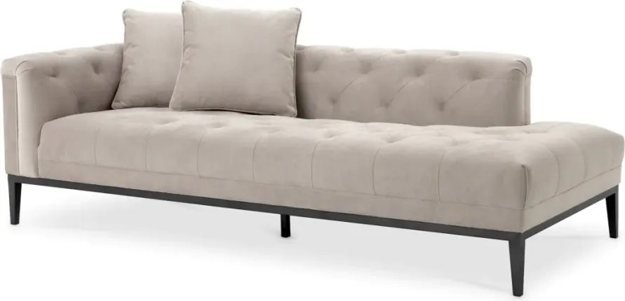 Pat de zi elegant design LUX Cesare left, pebble grey 111349 HZ