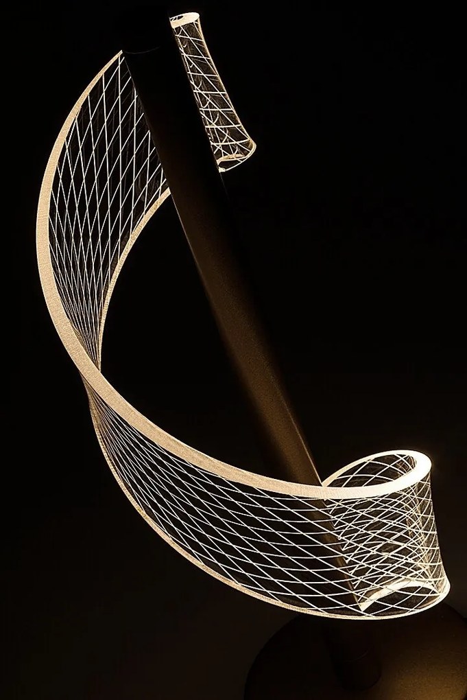 Veioza/Lampa de masa LED din metal auriu Zofrael