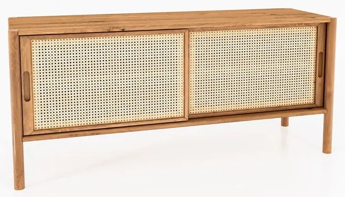 Masă TV din lemn de stejar 142x64 cm Pola - The Beds