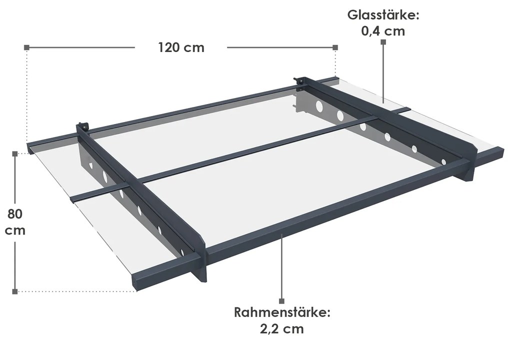 Baldachin intrare Manila 120x80 cm