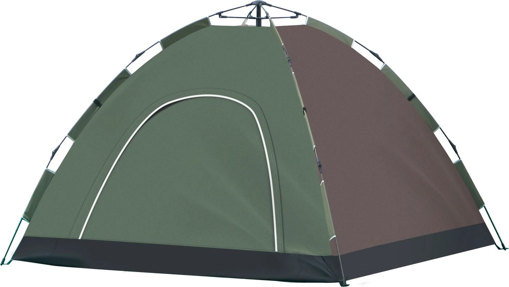 Outsunny Cort Pop-Up Camping 4 Persoane Geantă Transport 210x210x135cm | Aosom Romania