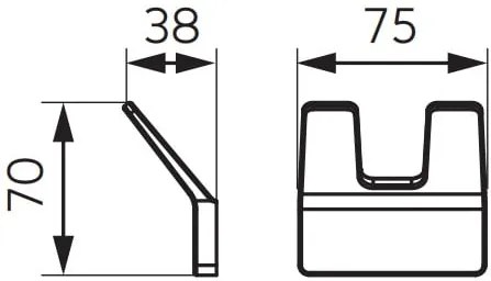 Agatatoare FDesign Piazza, negru mat - FDSFD6-PZA-08-22