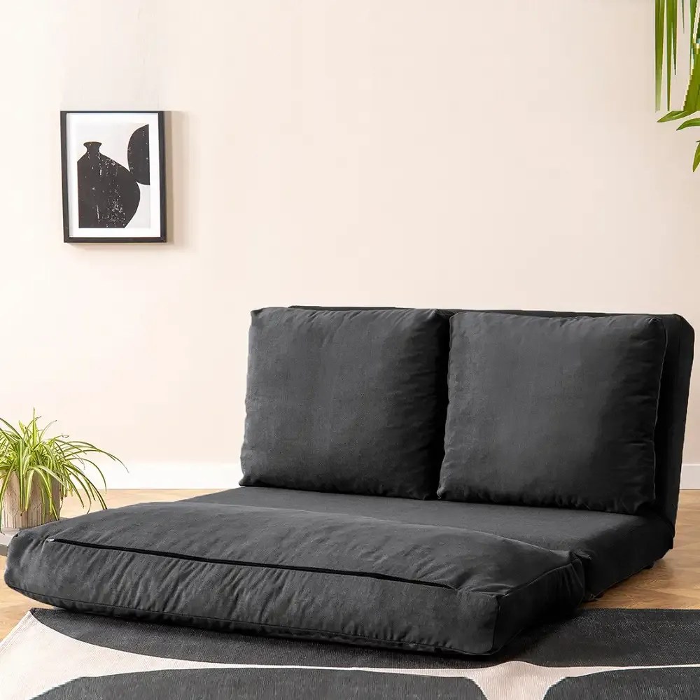 Canapea extensibila 2 locuri moderna,Taida,180X120 cm – stofa gri