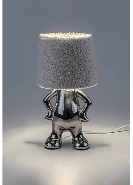 Lampă de masă Rabalux 74216 SMURFY 1xE14/40W/230V crom lucios