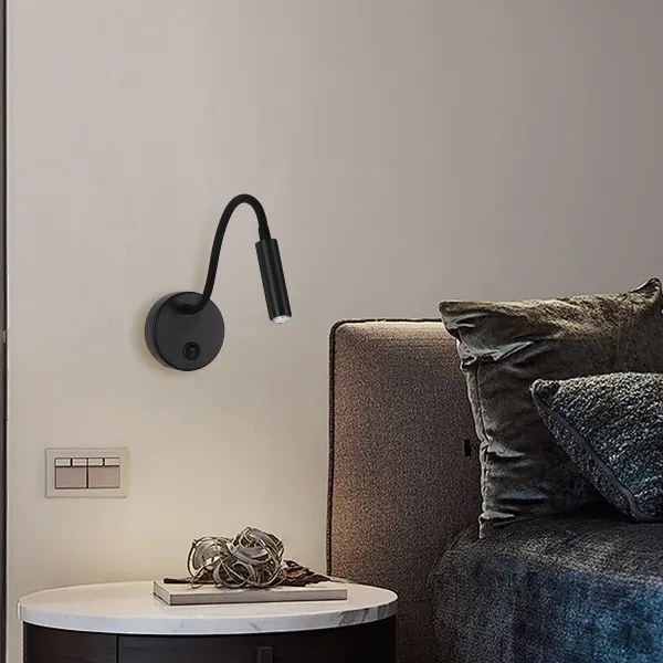 Lampă flexibilă dimabilă de perete Brilagi MAYA 1xG9/4W/230V negru