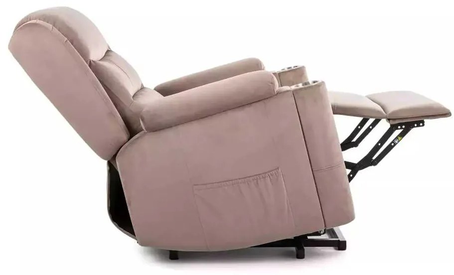 Scaun reclinabil Pontils Velvet, bej