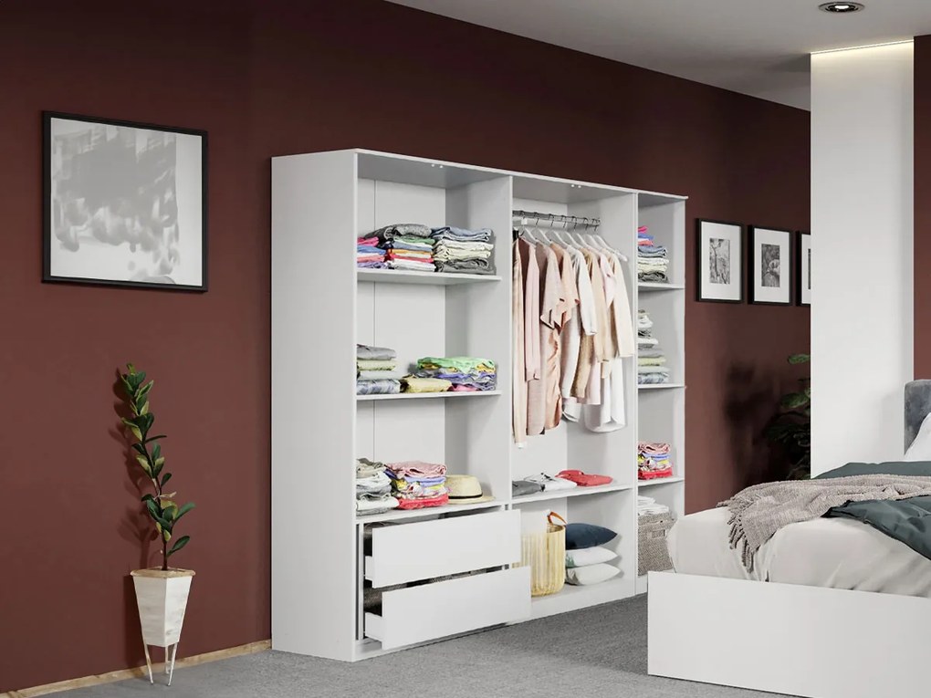 Set mobila dormitor 4 piese Alb Nude C16