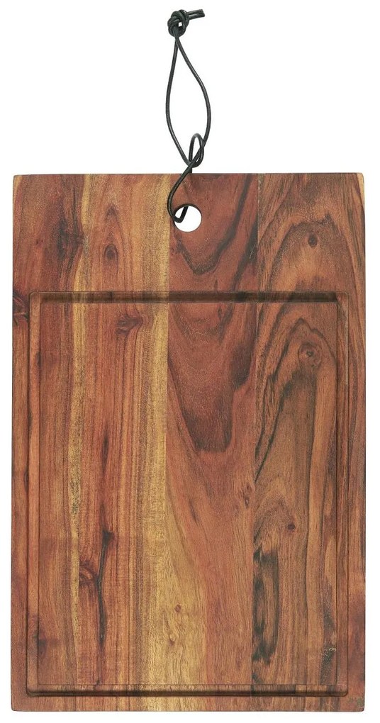 IB Laursen Placa de taiere din lemn cu canelura OILED ACACIA WOOD