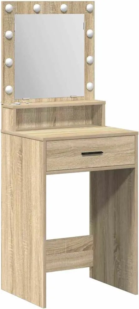 vidaXL Masă de Machiaj Stejar Sonoma 50 x 41 x 135 cm Lemn compozit