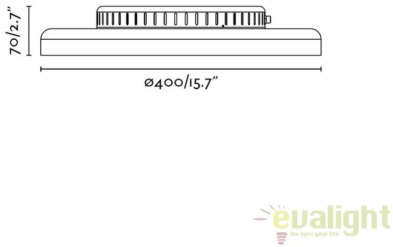 Plafoniera LED design ultramodern minimalist DOLME black 64096