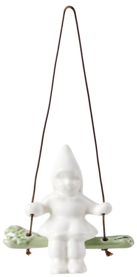 Ornament de Crăciun din porțelan Swinging Girl – Kähler Design