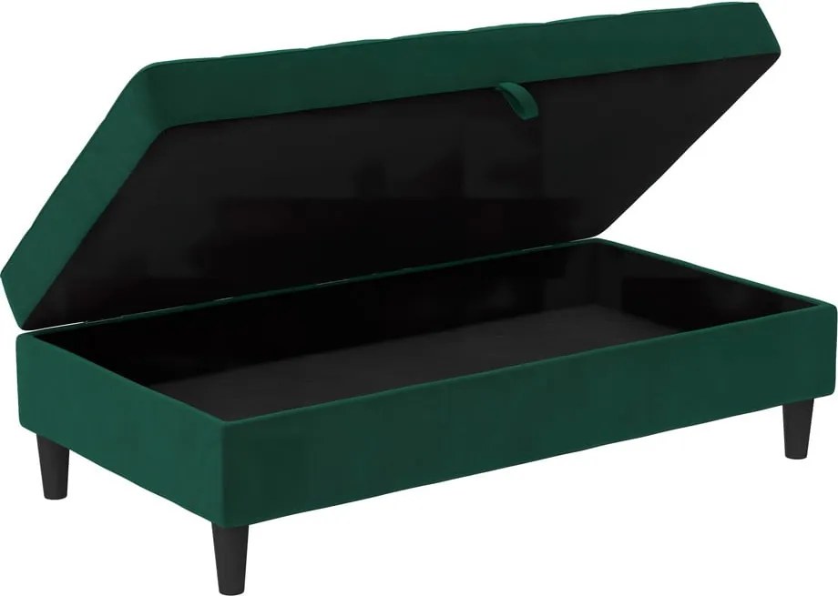 Taburet verde cu tapițerie din catifea Presley – Støraa