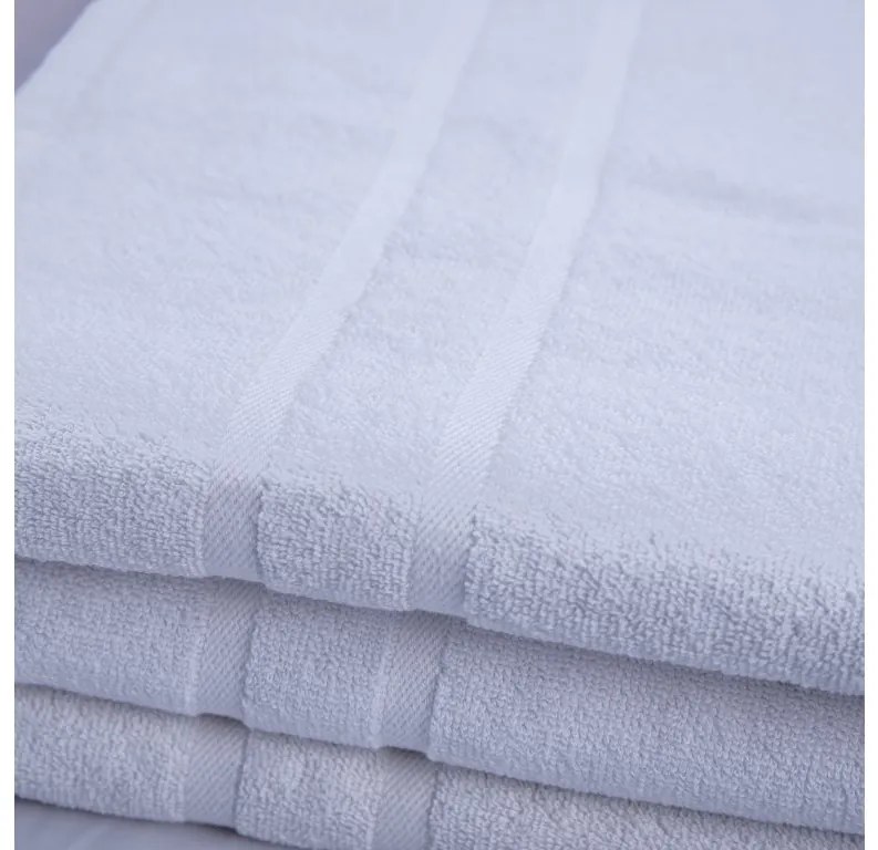 2x prosop ROYAL 70x140 cm alb, 100% bumbac