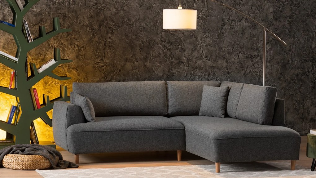 Canapea de colț Felix Extra Soft Corner Sofa Right - Dark Grey