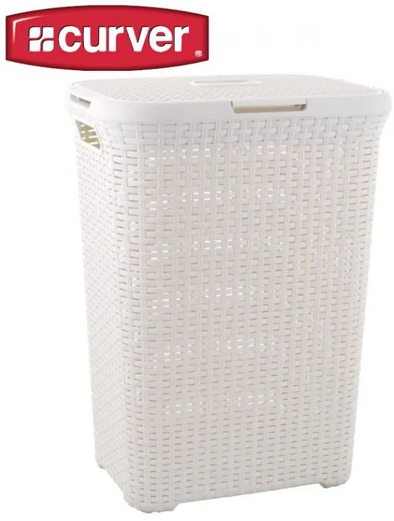 Coș de rufe STYLE RATTAN 60 l crema CURVER