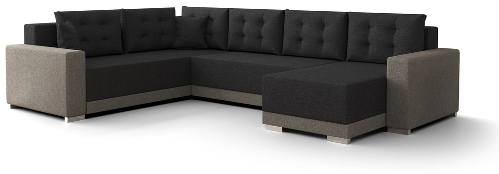 Colțar în formă de U Odyssey 3 (capuccino + Negru) (S). 1057339