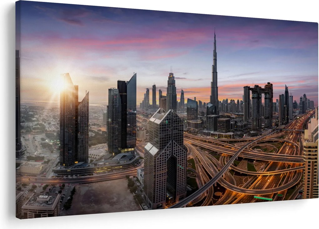Tablou - Panorama din Dubai (90x60 cm)