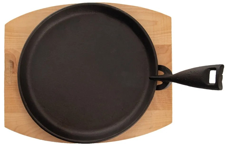 Tigaie tip grill cu mâner reglabil din fontă ø 22 cm LITINA – Orion