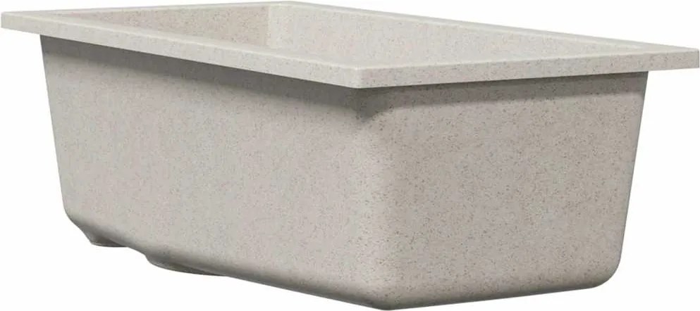 vidaXL Chiuvetă de bucătărie Bej 21 x 44 x 14 cm Granit