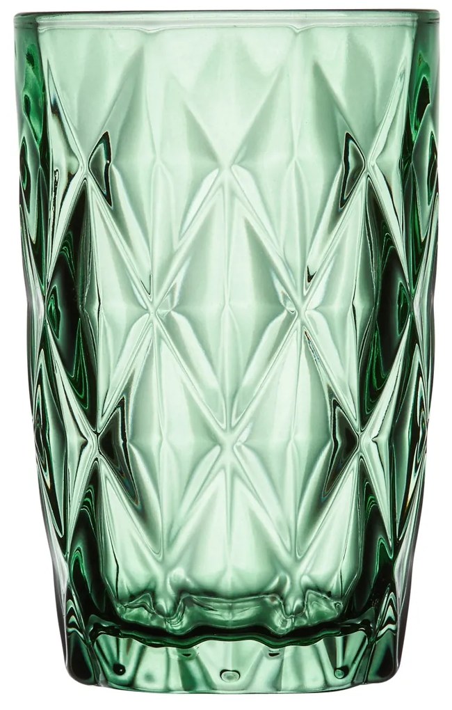 Pahar long drink 380ml, verde, Diamond