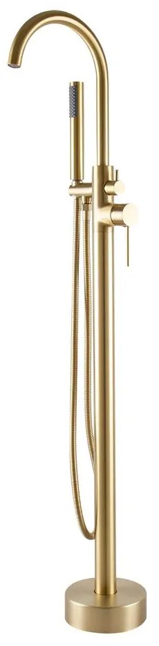 Korfu Rose Gold Baterie freestanding pentru cadă