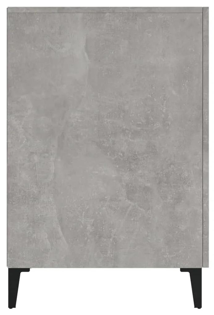 Birou, gri beton, 140x50x75 cm, lemn compozit Gri beton