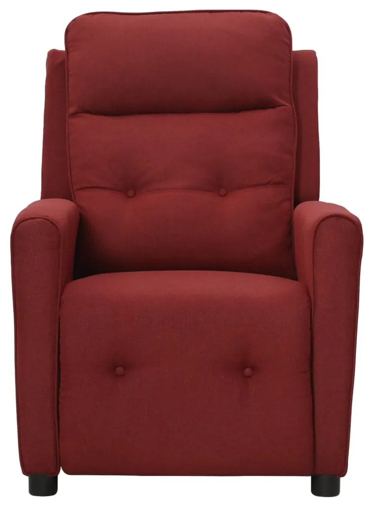 342292 vidaXL Fotoliu de masaj, roșu vin, material textil
