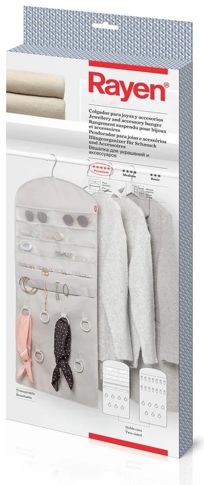 Organizator pentru șifonier de suspendat din plastic – Rayen