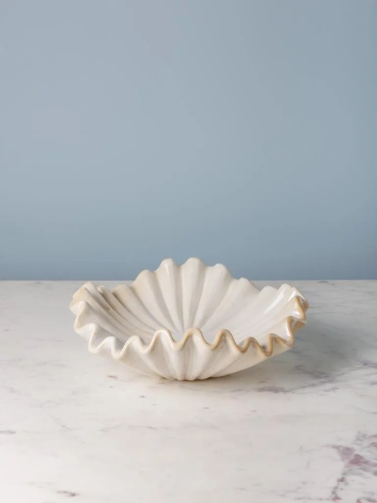Bol decorativ, fructiera din ceramica D30.5cm Medusa