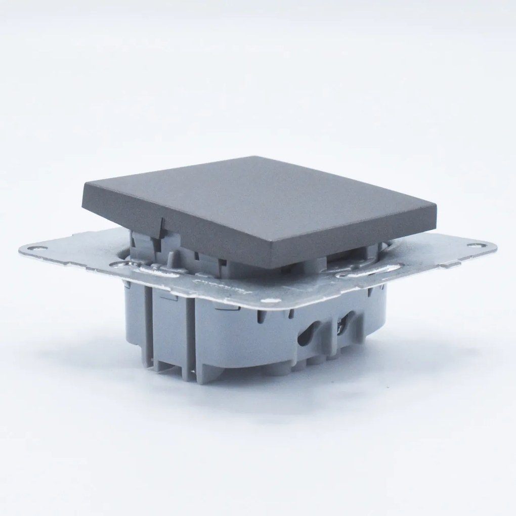 Intrerupator simplu, 10A, IP20, Grafit, Panasonic Arkedia Slim/Karre Plus Plus