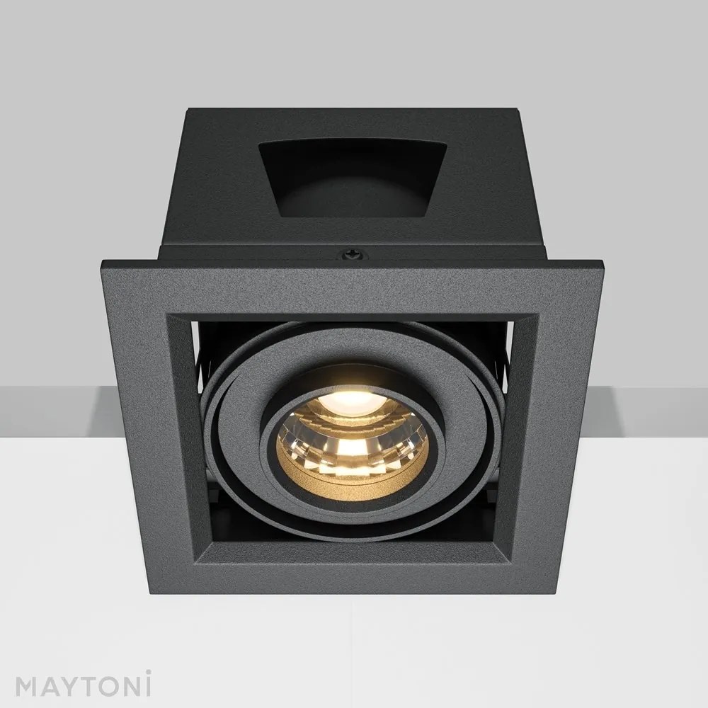 Spot LED incastrabil design tehnic Modern negru