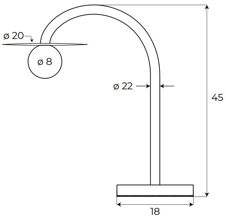 Lampa de masa LED design minimalist ENIGMA, negru