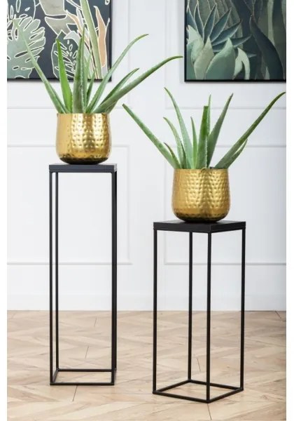 Suport pentru flori BASICLOFT 60x24 cm, negru