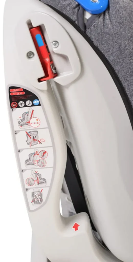 Scaun Auto NOVOKIDS™ Aegis Plus, Transformabil in scoica auto, 0-18 kg, Spatar reglabil 4 trepte, Omologare R-129 i-Size, Centura in 5 puncte, Husa