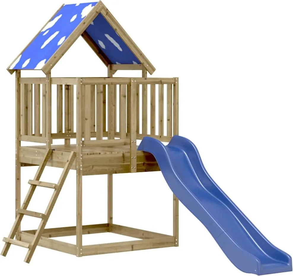 vidaXL Set de joacă pentru exterior, lemn de pin impregnat