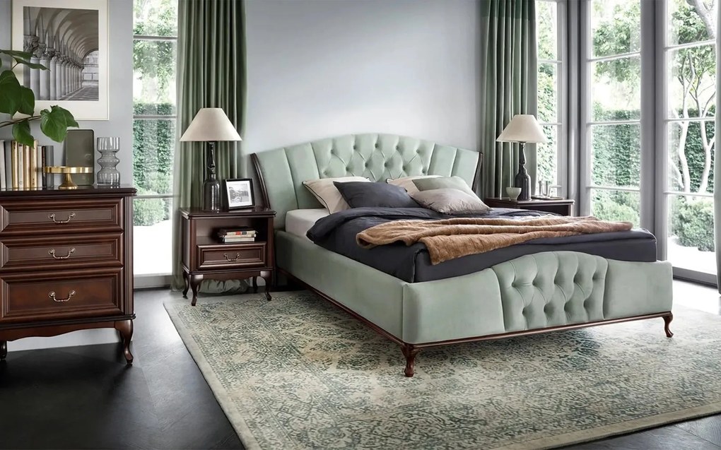 Pat lemn masiv Weston W2 160x200cm Personalizabil