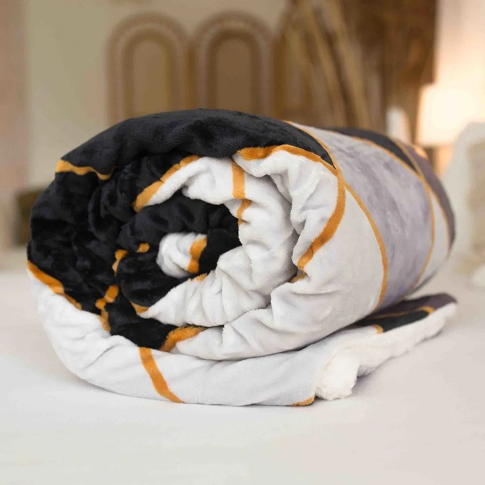 Pătură din microfibră cu lână sintetică