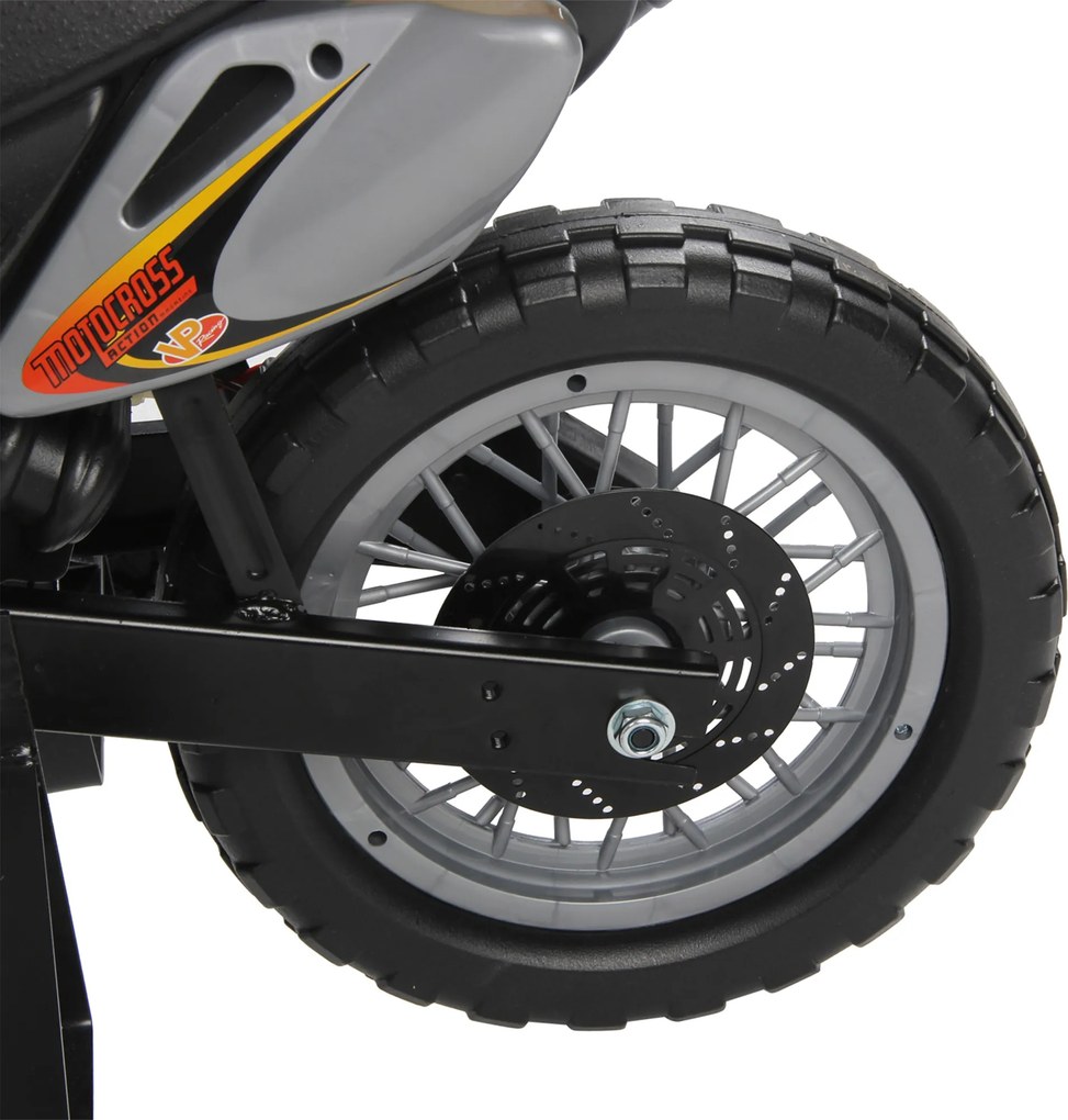 Moto Cross Electric pentru Copii HOMCOM cu Role, Galben | Aosom Romania