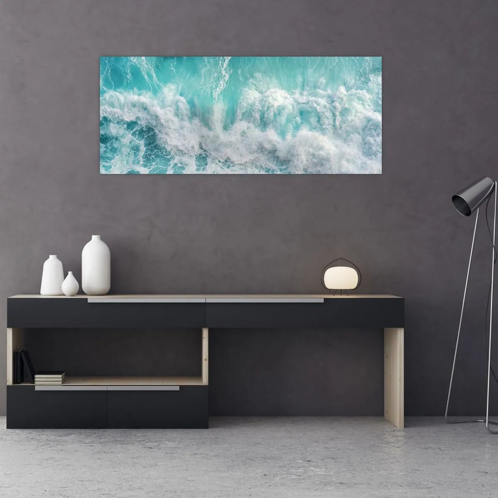 Tablou - Vedere a valurilor oceanului (120x50 cm)